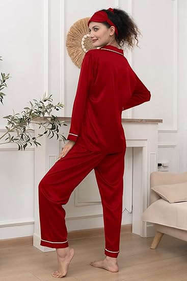 6 IN 1 SILK NIGHT SUIT SET